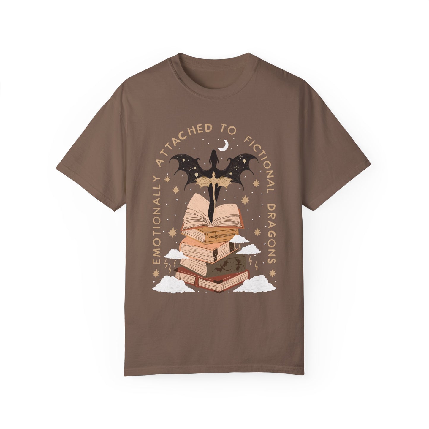 Emotionally Attached to Fictional Dragons Bookish TShirt | Fantasy Romance Reader Gift Romantacy | Book Merch | Wingleader Booktok Shirt