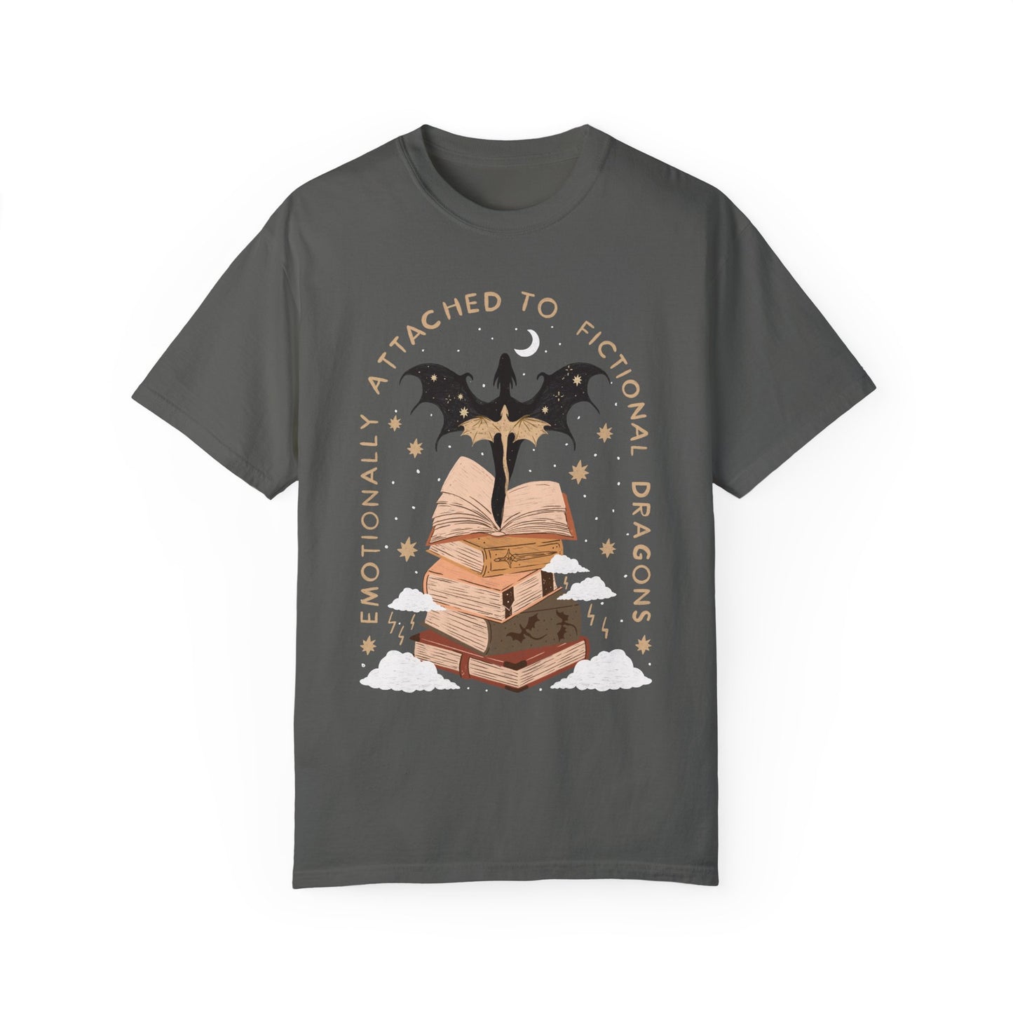 Emotionally Attached to Fictional Dragons Bookish TShirt | Fantasy Romance Reader Gift Romantacy | Book Merch | Wingleader Booktok Shirt