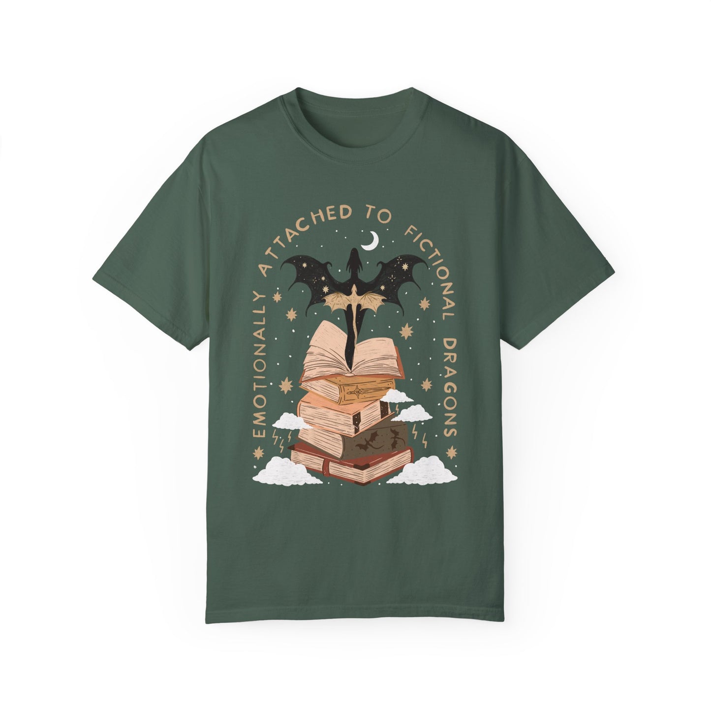 Emotionally Attached to Fictional Dragons Bookish TShirt | Fantasy Romance Reader Gift Romantacy | Book Merch | Wingleader Booktok Shirt