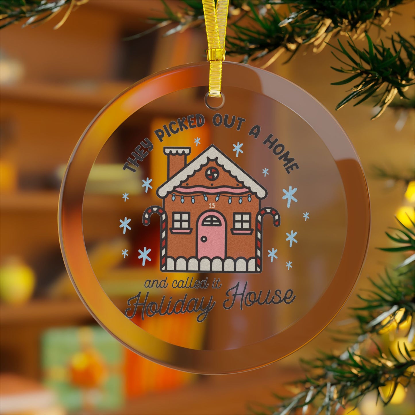 Holiday House Christmas Ornament | Taylor Christmas Tree Decor