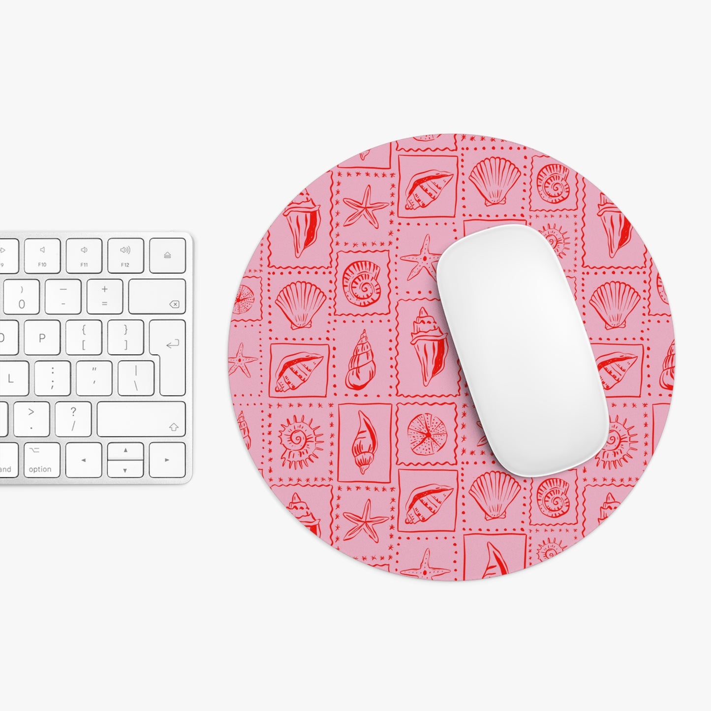 Pink Shell Costal Summer Mouse Pad, Beachy Mediterranean Desk Set Up, Preppy Trendy Office, Ocean Vibes Office, Fisherman Core, Italian Summer, Tomato Girl