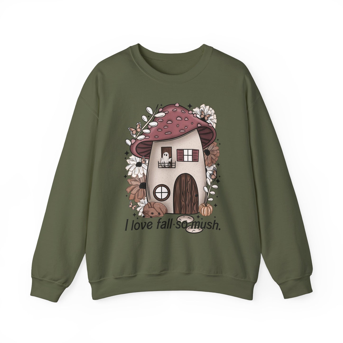 I Love Fall So Mush Fall Mushroom Crewneck
