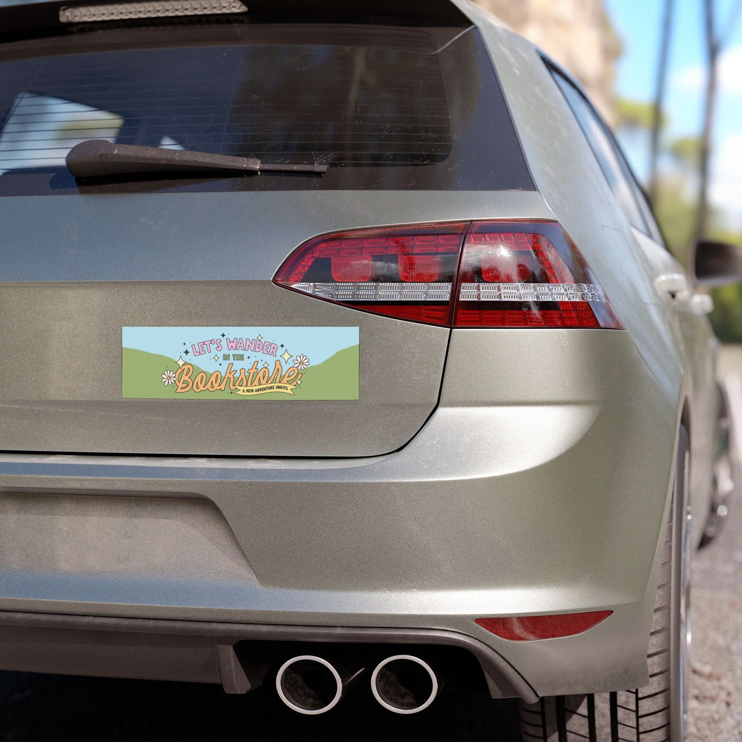 On My Way to the Bookstore Car Magnet, Bookish Bumper Sticker Magnet, Book Lover Gifts, Cute Reader Car Accessories
