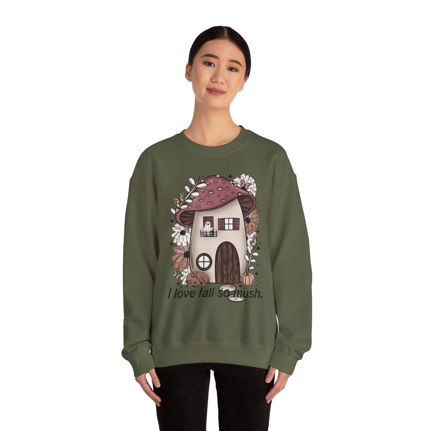 I Love Fall So Mush Fall Mushroom Crewneck