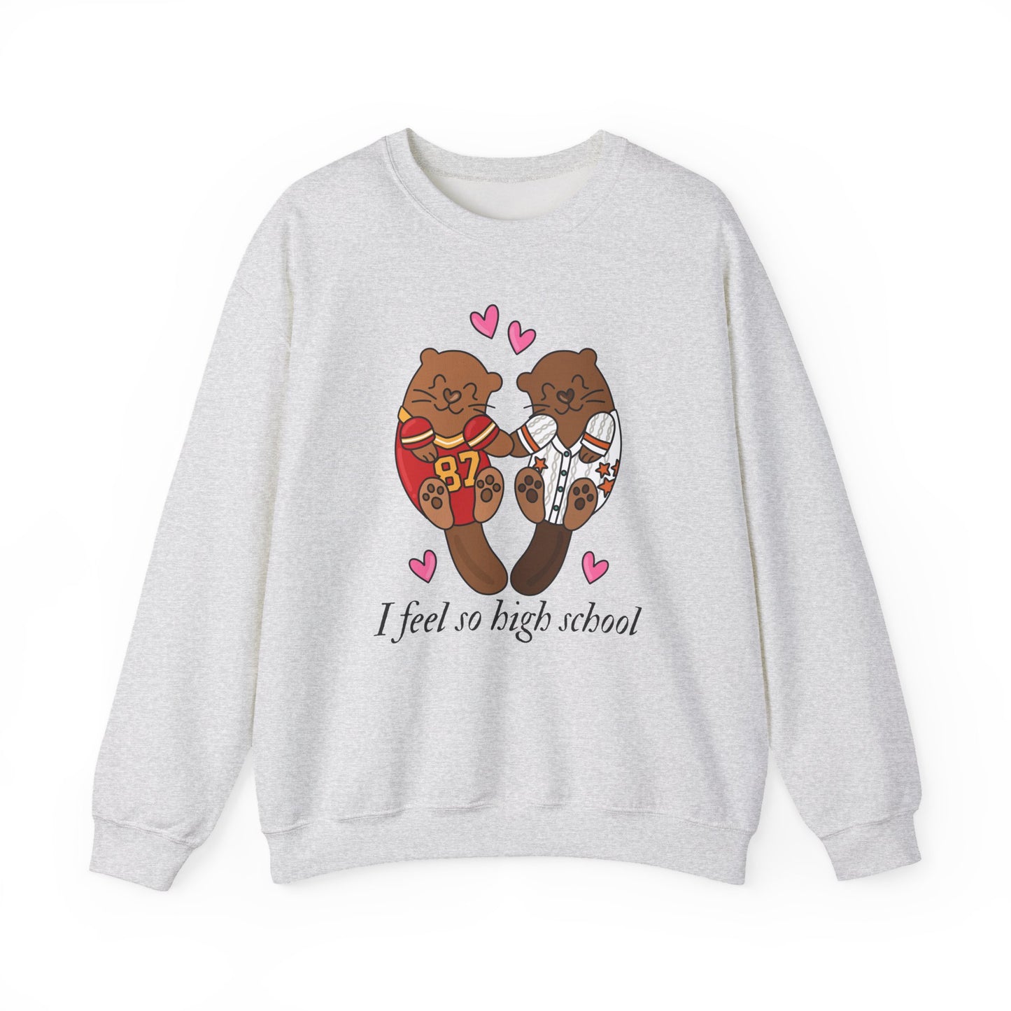 Otter Lovers High School Crewneck