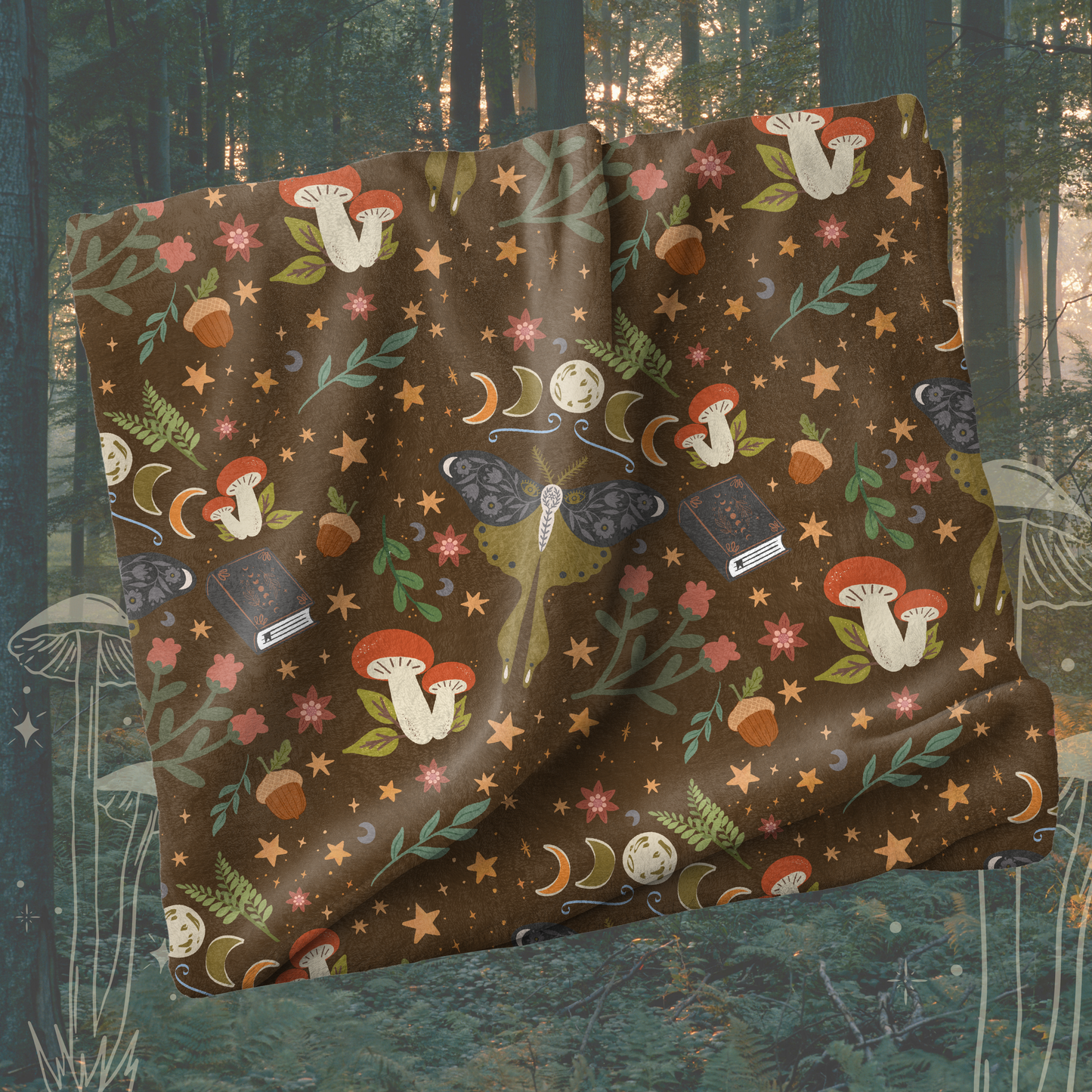 Officially Licensed Lore of the Wilds Plush Throw Blanket