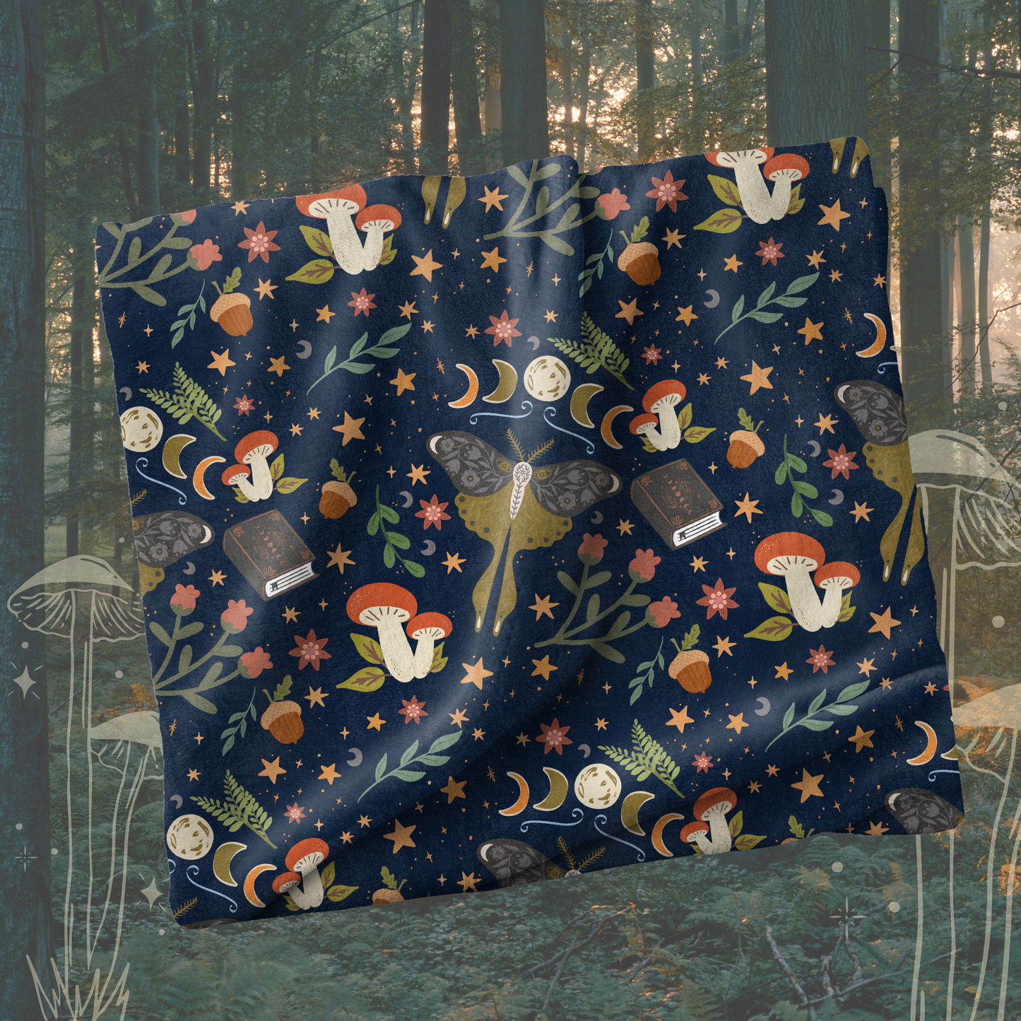 Offically Licensed Lore of the Wilds Plush Throw Blanket