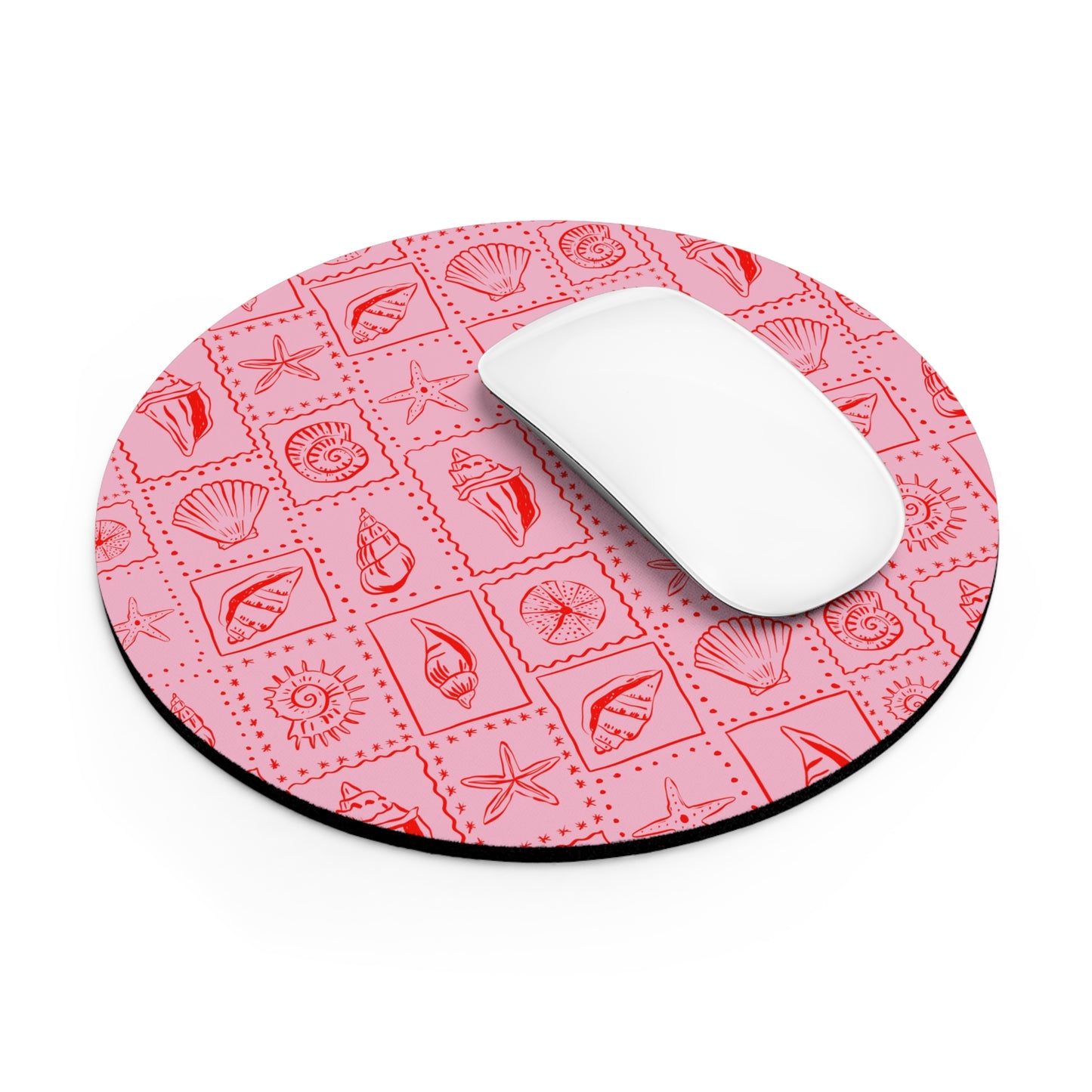 Pink Shell Costal Summer Mouse Pad, Beachy Mediterranean Desk Set Up, Preppy Trendy Office, Ocean Vibes Office, Fisherman Core, Italian Summer, Tomato Girl