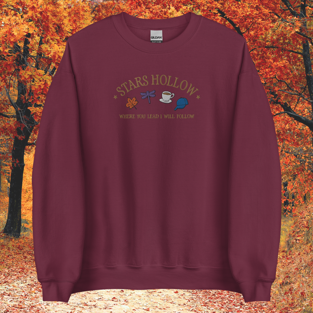 Stars Hollow Embroidered Crewneck