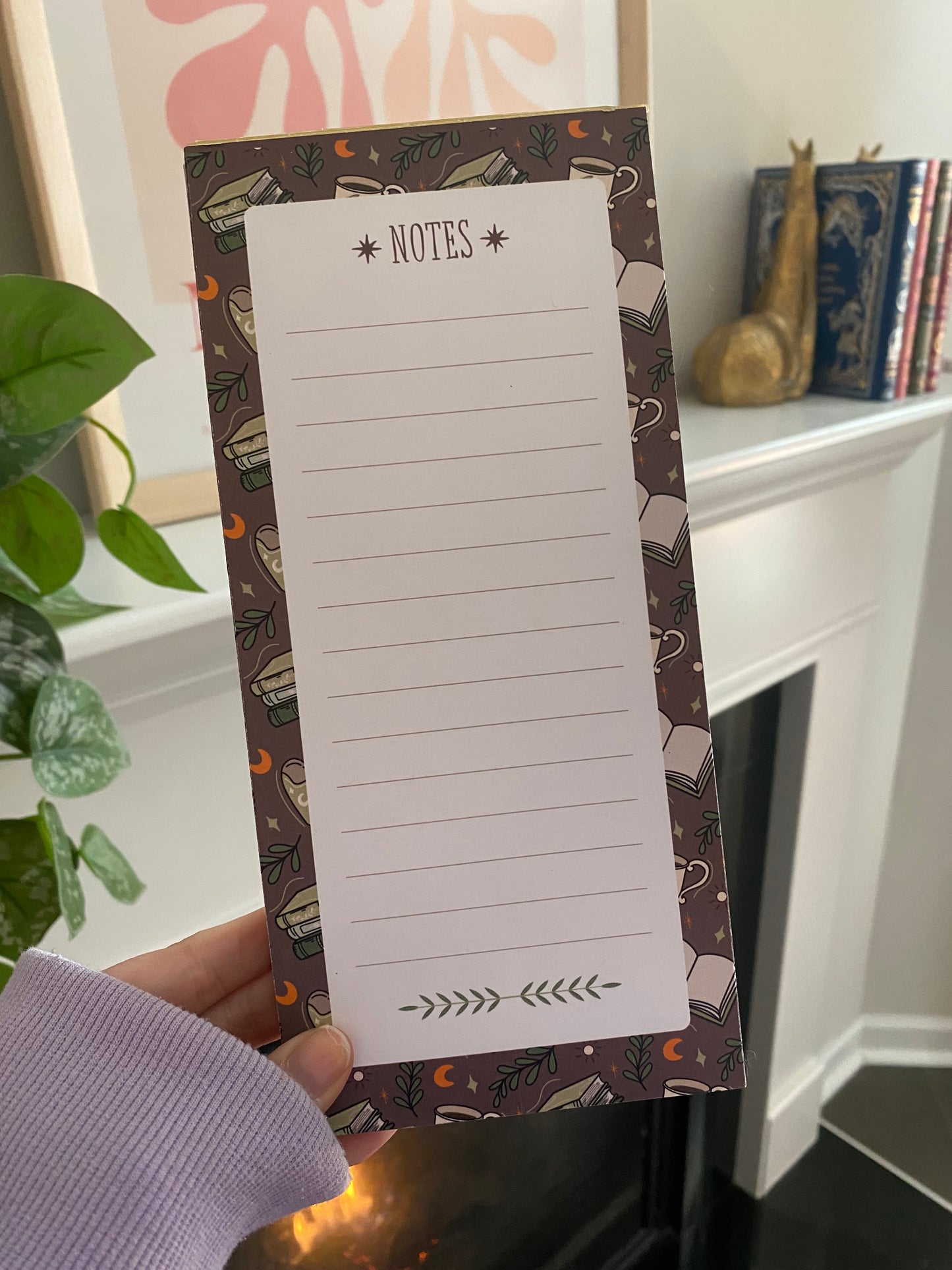 Bookish Witch Cottagecore Notepad - Magnetic Back