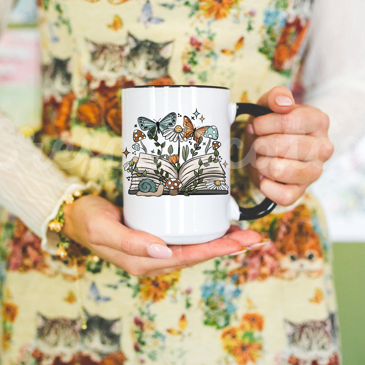 Fairycore Bookish Garden Mug