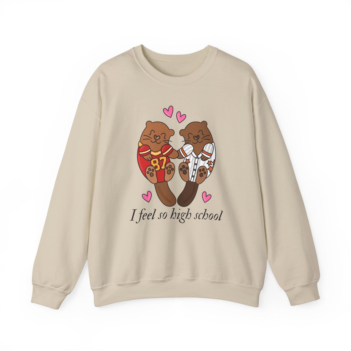 Otter Lovers High School Crewneck