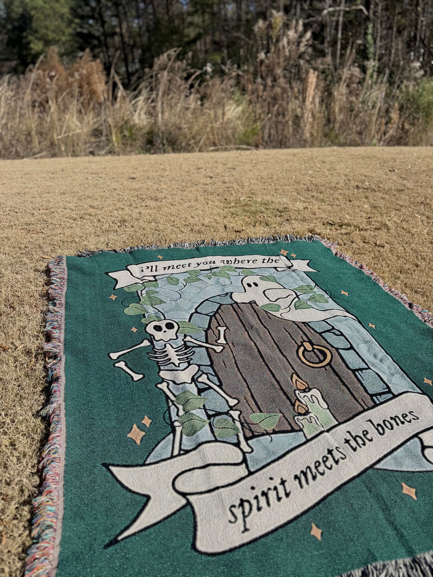 Ivy House of Stone Woven Blanket