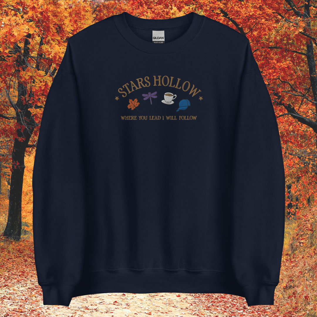 Stars Hollow Embroidered Crewneck