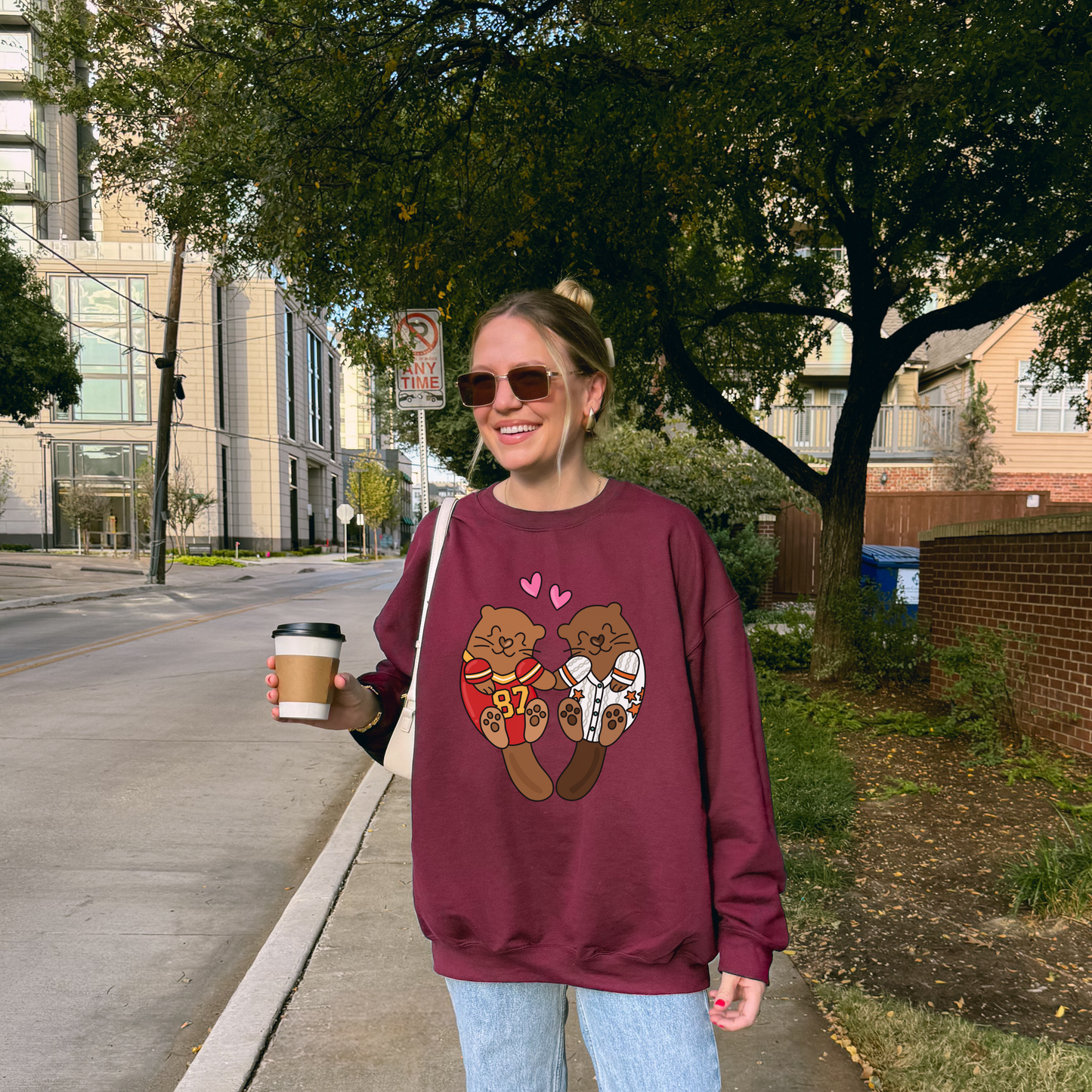 Otter Lovers Crewneck Sweatshirt
