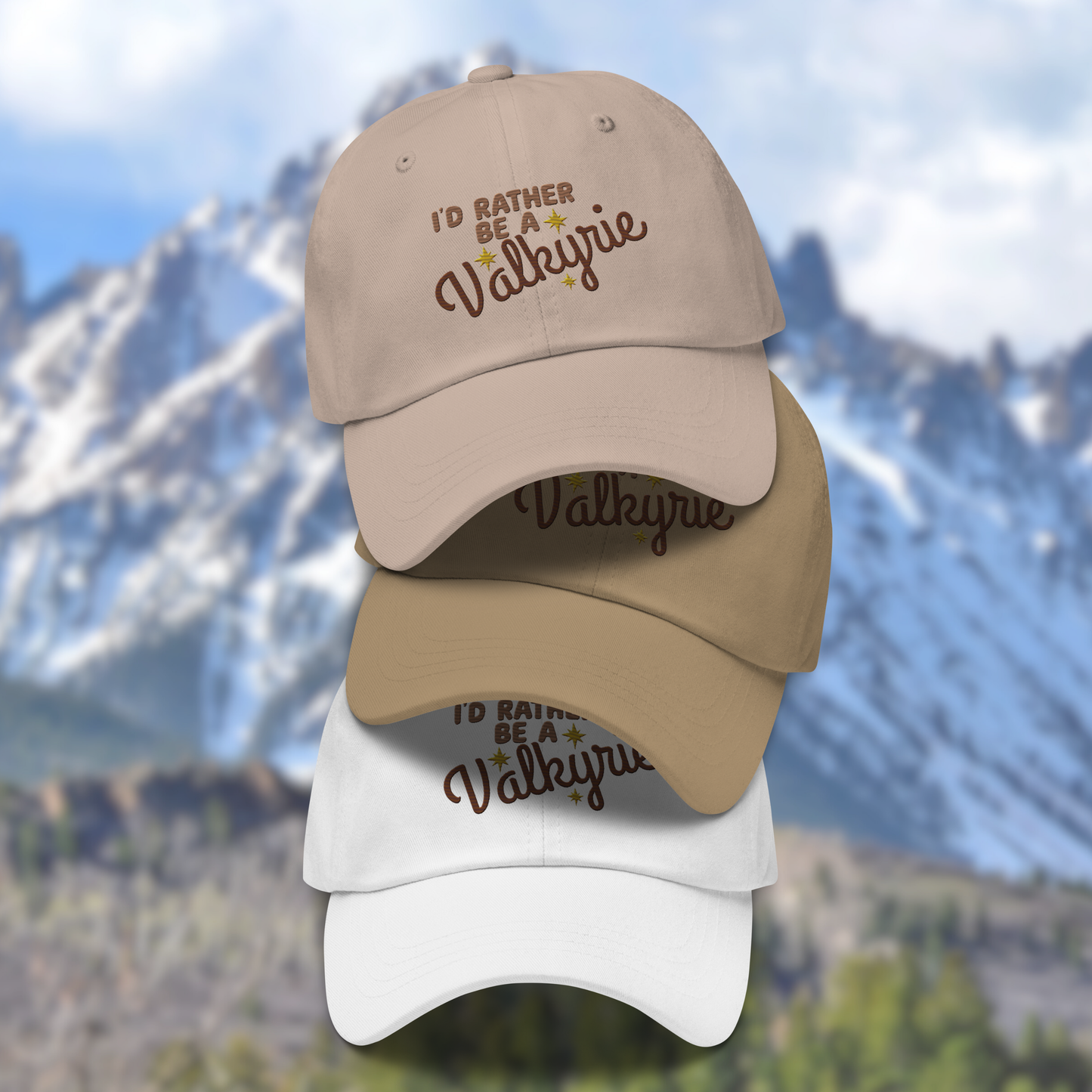 I'd Rather be a Valkyrie ACOTAR Hat, Bookish Dad Hat