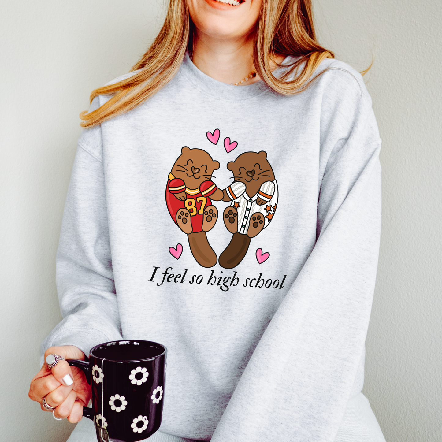Otter Lovers High School Crewneck