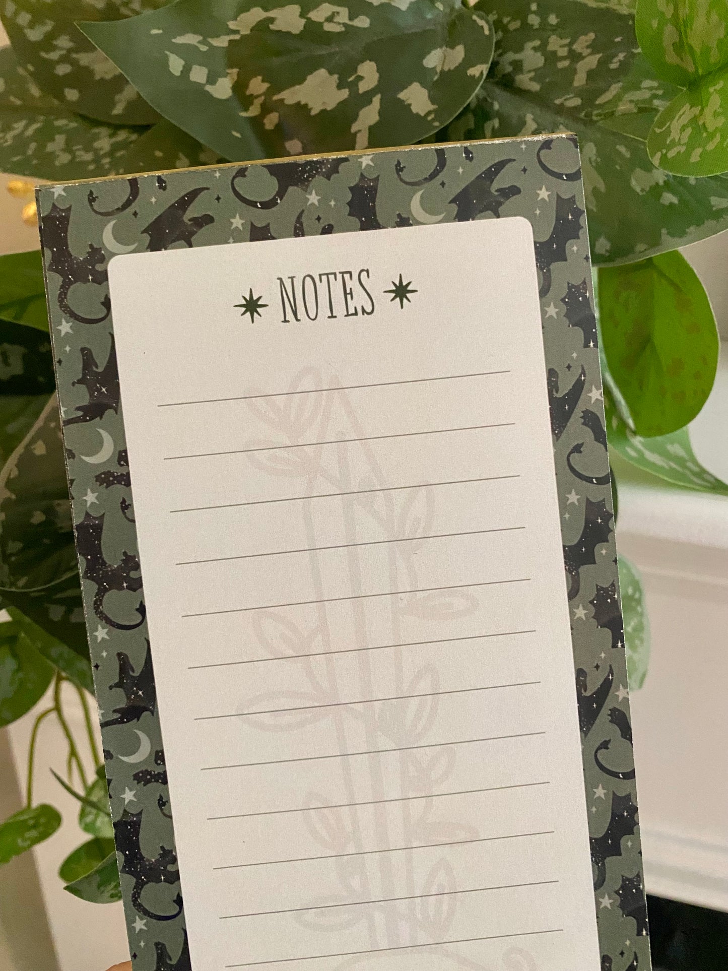 Fantasy Dragon Notepad - Magnetic Back