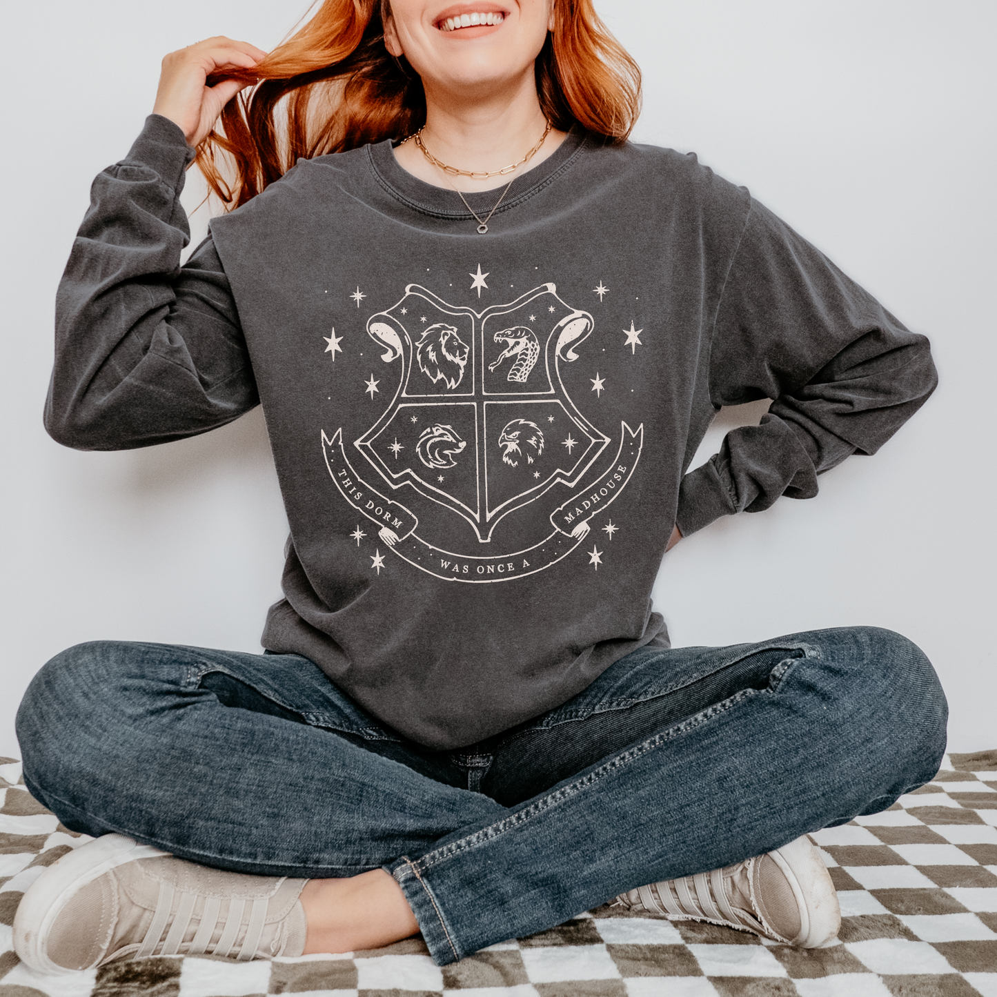 TS x HP Madhouse Crosscover Long Sleeve T-Shirt | Wizard House x Taylor Merch
