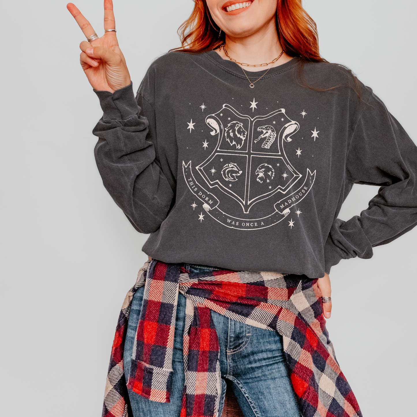 TS x HP Madhouse Crosscover Long Sleeve T-Shirt | Wizard House x Taylor Merch