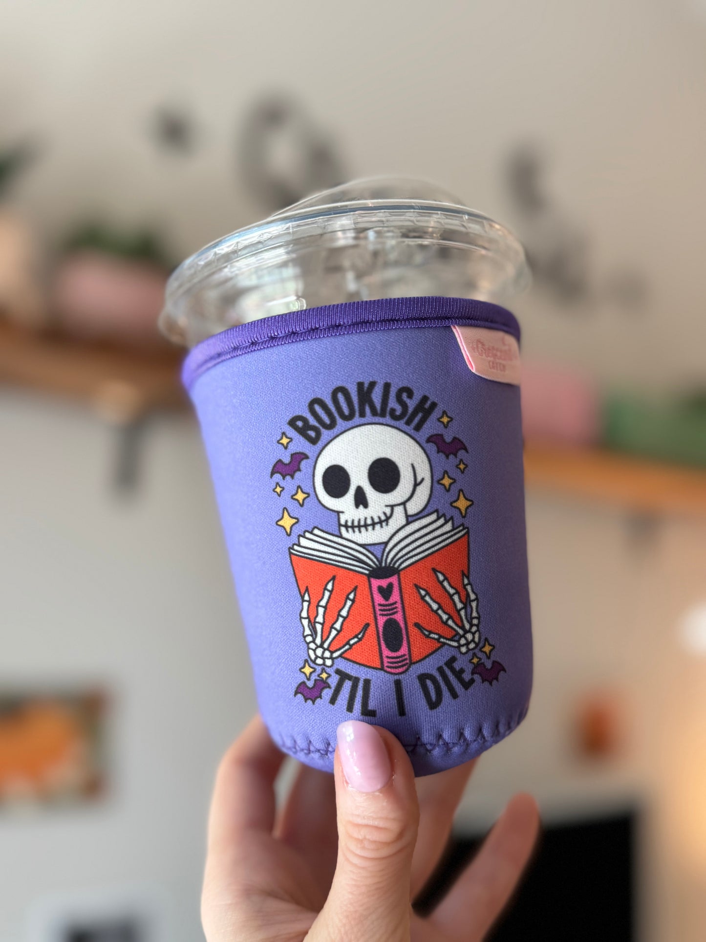 Bookish Till I Die Iced Coffee Sleeve