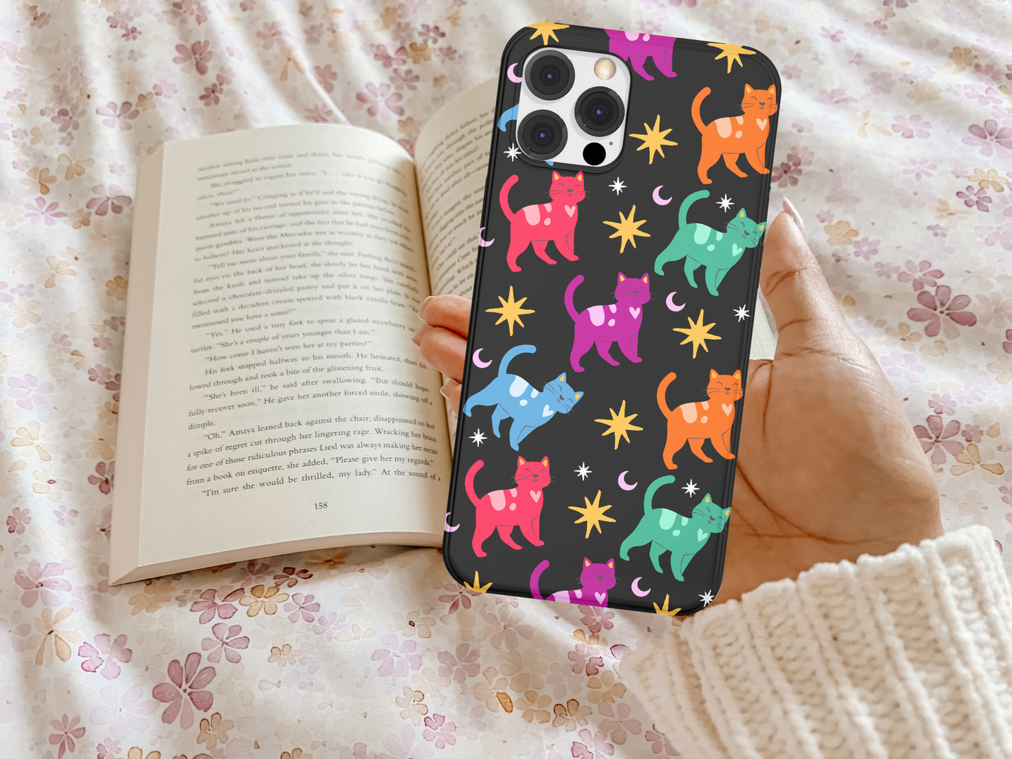 ACOCATS Bookish Cat Lover Tough Case for iPhone, ACOTAR Phone Case