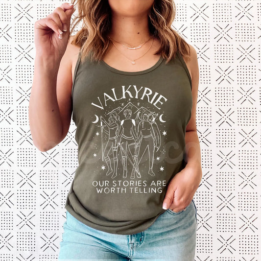 Officially Licensed SJM Valkyrie Racer Back Tank Top