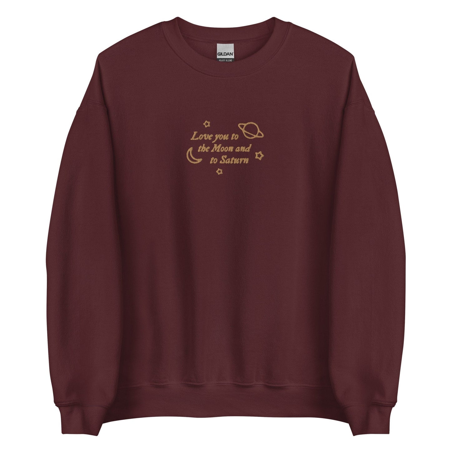 Love You to the Moon and to Saturn Embroidered Sweatshirt | TS Merch | Swift Fan Gifts | Era Concert Outfit | Folklore Seven | F