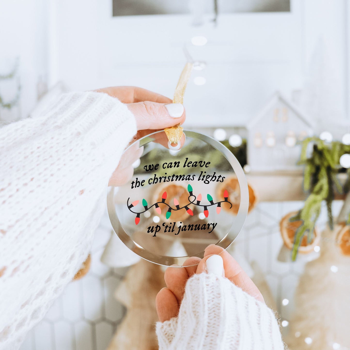 We Can Leave the Christmas Lights Up Till January Lover Ornament | Taylor Holiday Gifts | TS Fan Christmas Tree Decor | Lover Era