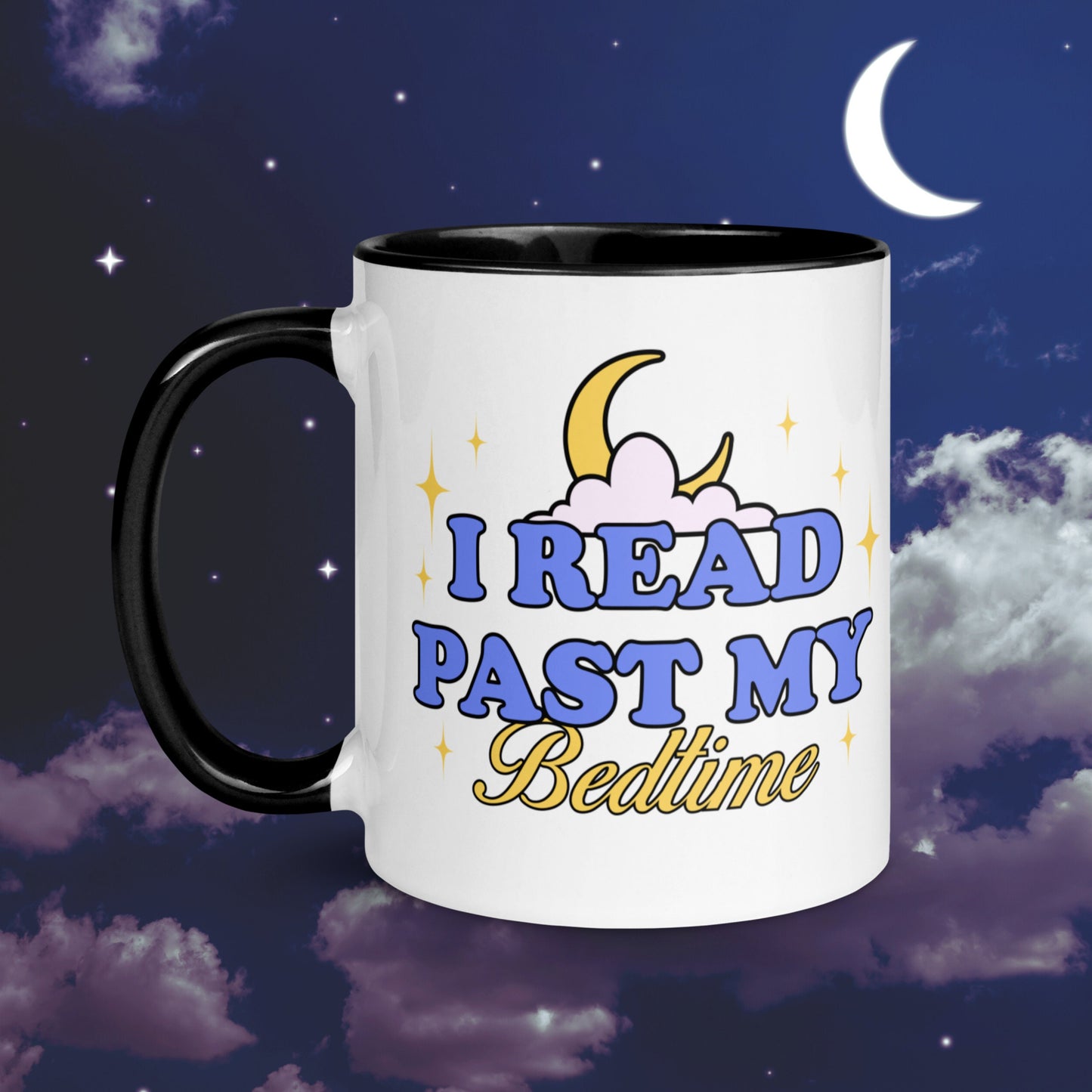 I Read Past My Bedtime Bookish Coffee Mug | Up Late Reading | Gift for Reader | Bookworm Cup | Bookish Merch | Trendy Booktok Bookstagram