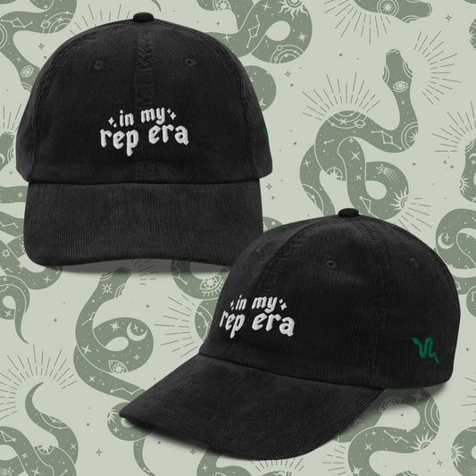In My Rep Era Vintage Corduroy Embroidered Hat | Reputation Taylor Snake Merch | Era Tour Outfit | TS Rep Girlie | Taylor Fan Gift LWYMMD