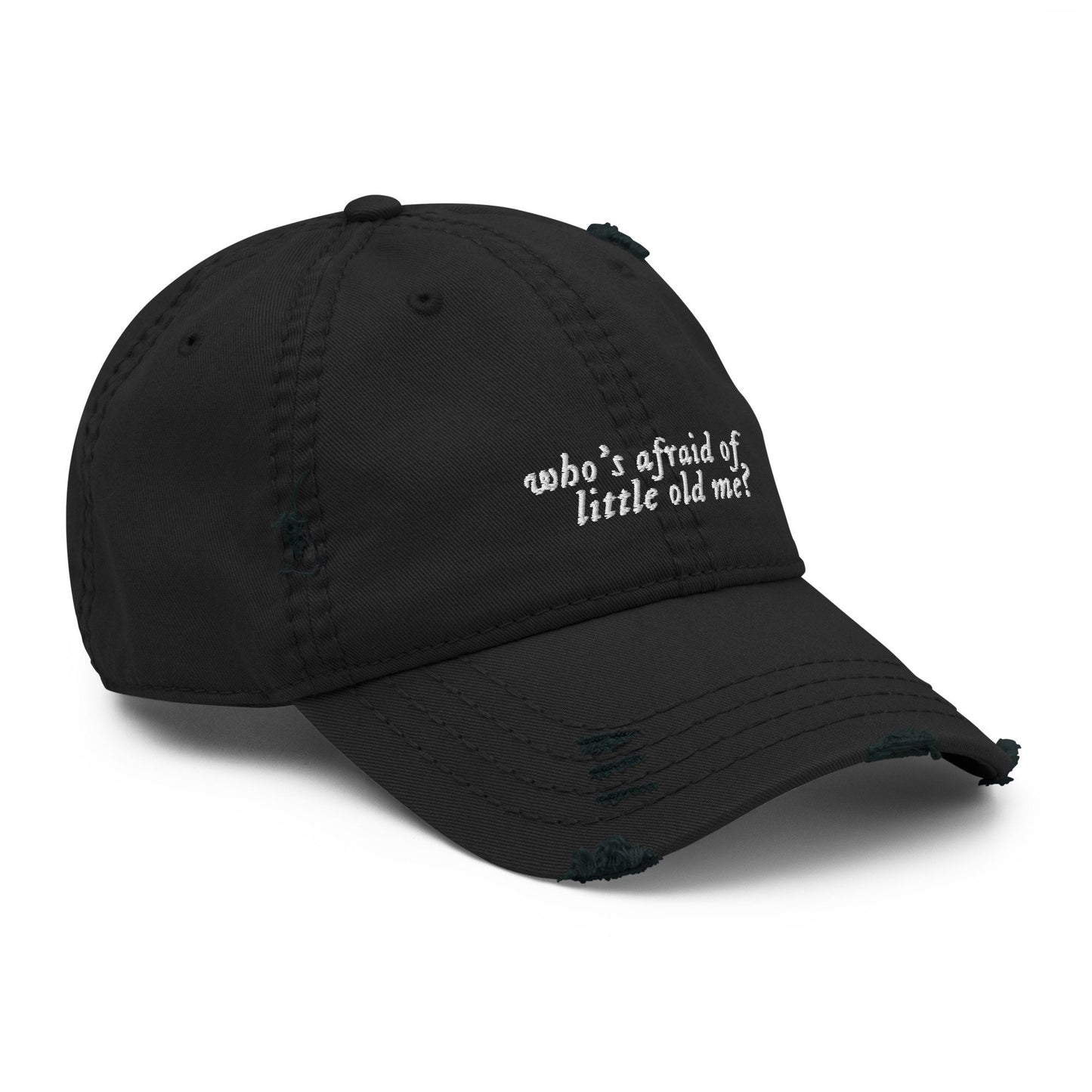 Who's Afraid of Little Old Me Embroidered Distressed Dad Hat | TTPD Merch | Tortured Poets Hat | Taylor Era Tour Outfit | You Should be