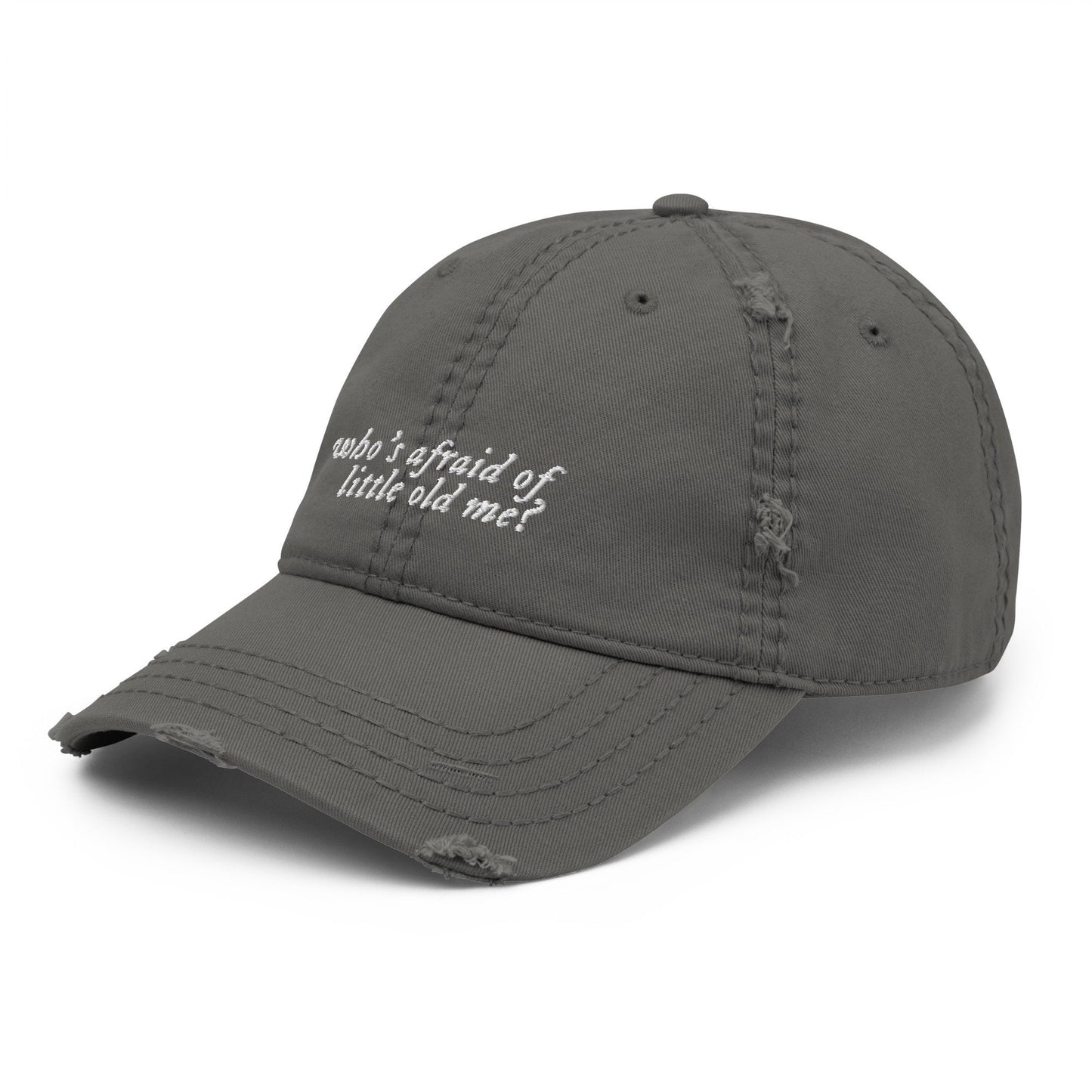 Who's Afraid of Little Old Me Embroidered Distressed Dad Hat | TTPD Merch | Tortured Poets Hat | Taylor Era Tour Outfit | You Should be