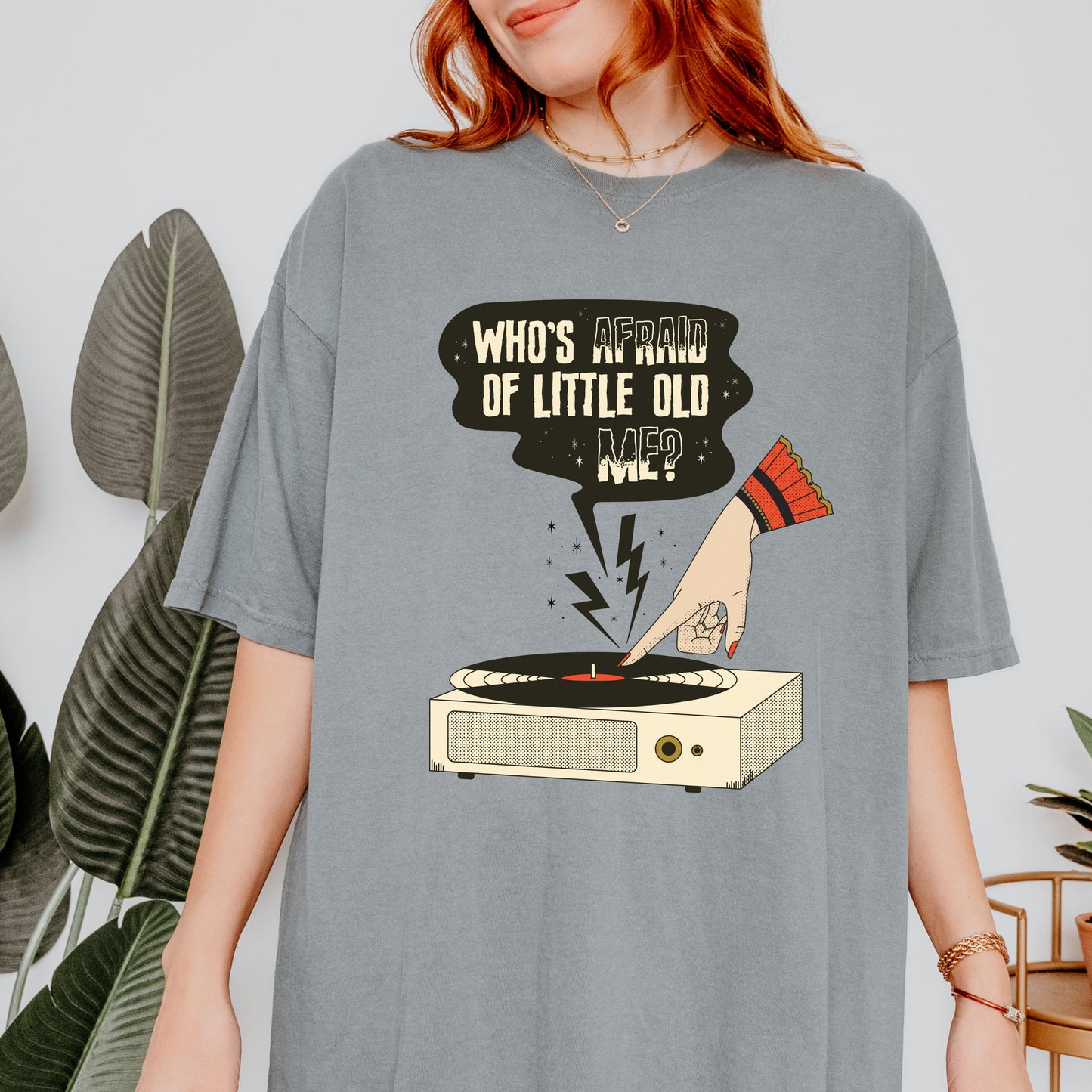 WAOLOM TTPD T Shirt | Who's afraid of little old me | Tortured Poets Merch | Taylor Fan Gifts | Swift Fan Gift | Witchy Record Scratch