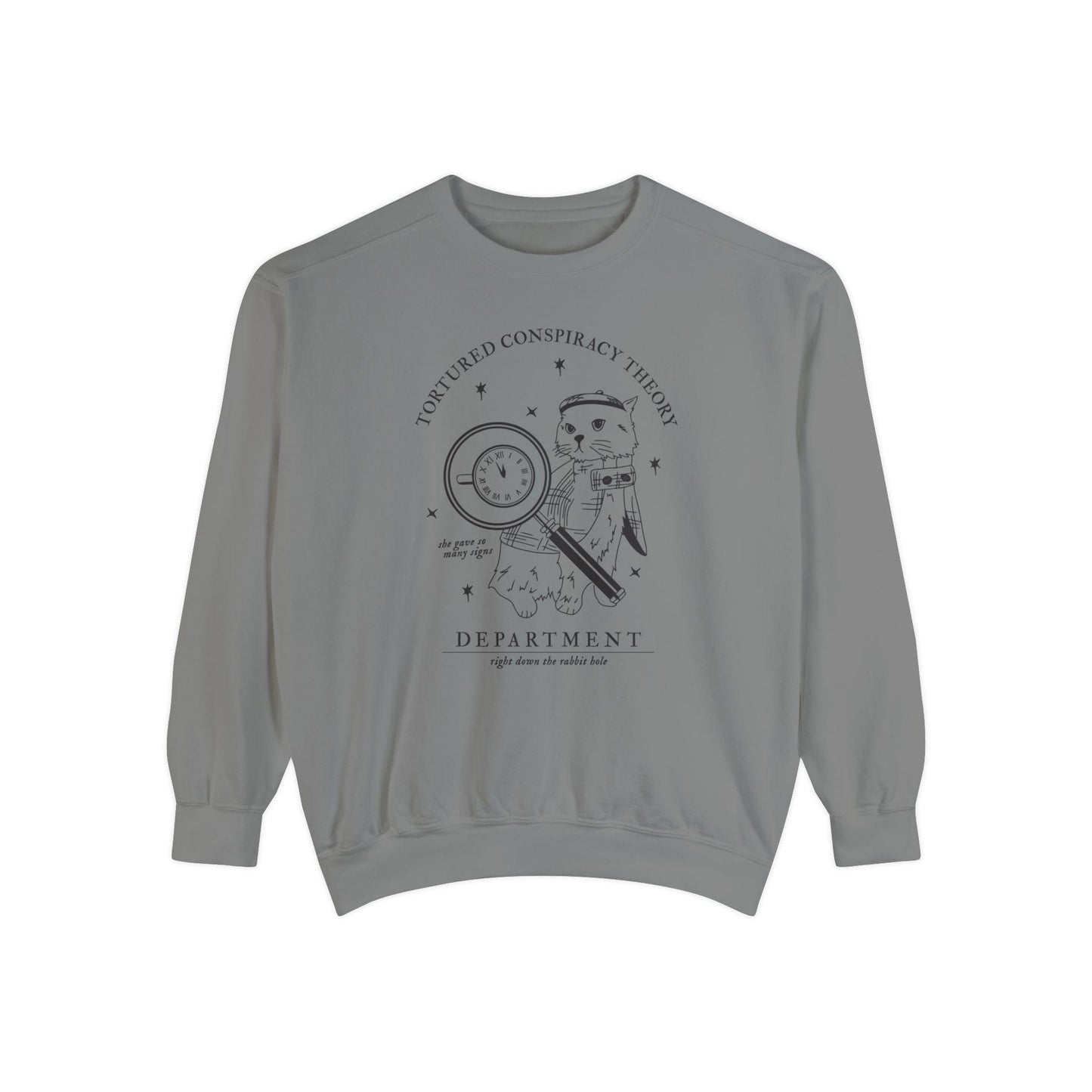 Tortured Conspiracy Theory Dept Sweatshirt | Taylor Clown Theory Karma Coffee Cup | TTPD Swift Fan Era Tour outfit | TS Clownelia Street
