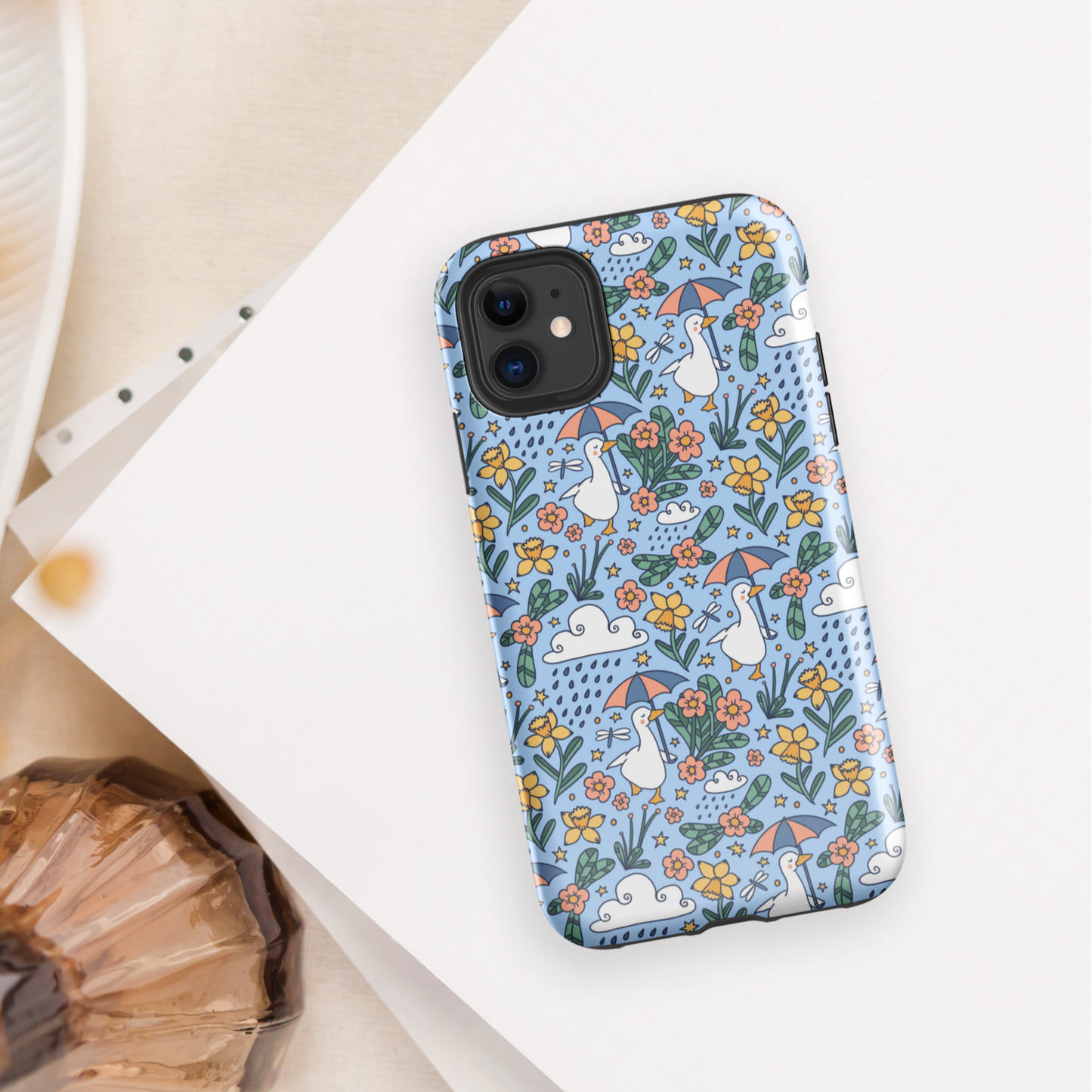 Rainy Duck iPhone Case