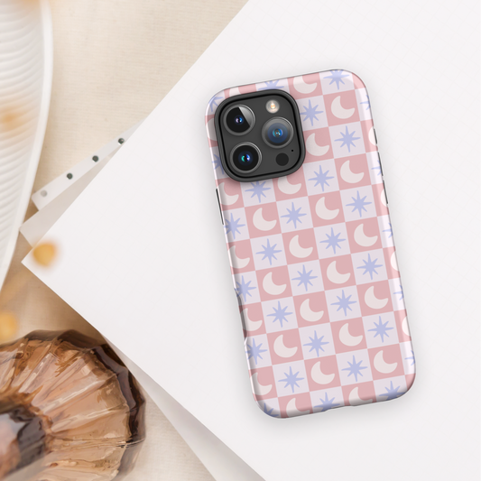 Whimsical Star and Moon Pastel Celestial iPhone Case