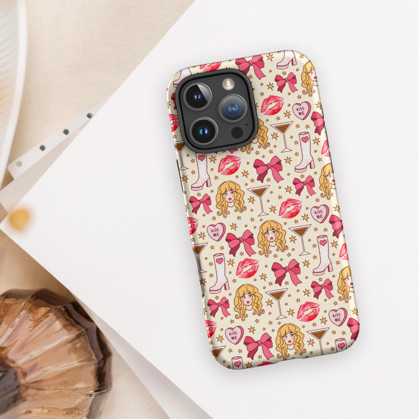 Short Sweet Girl Espresso Martini iPhone Case