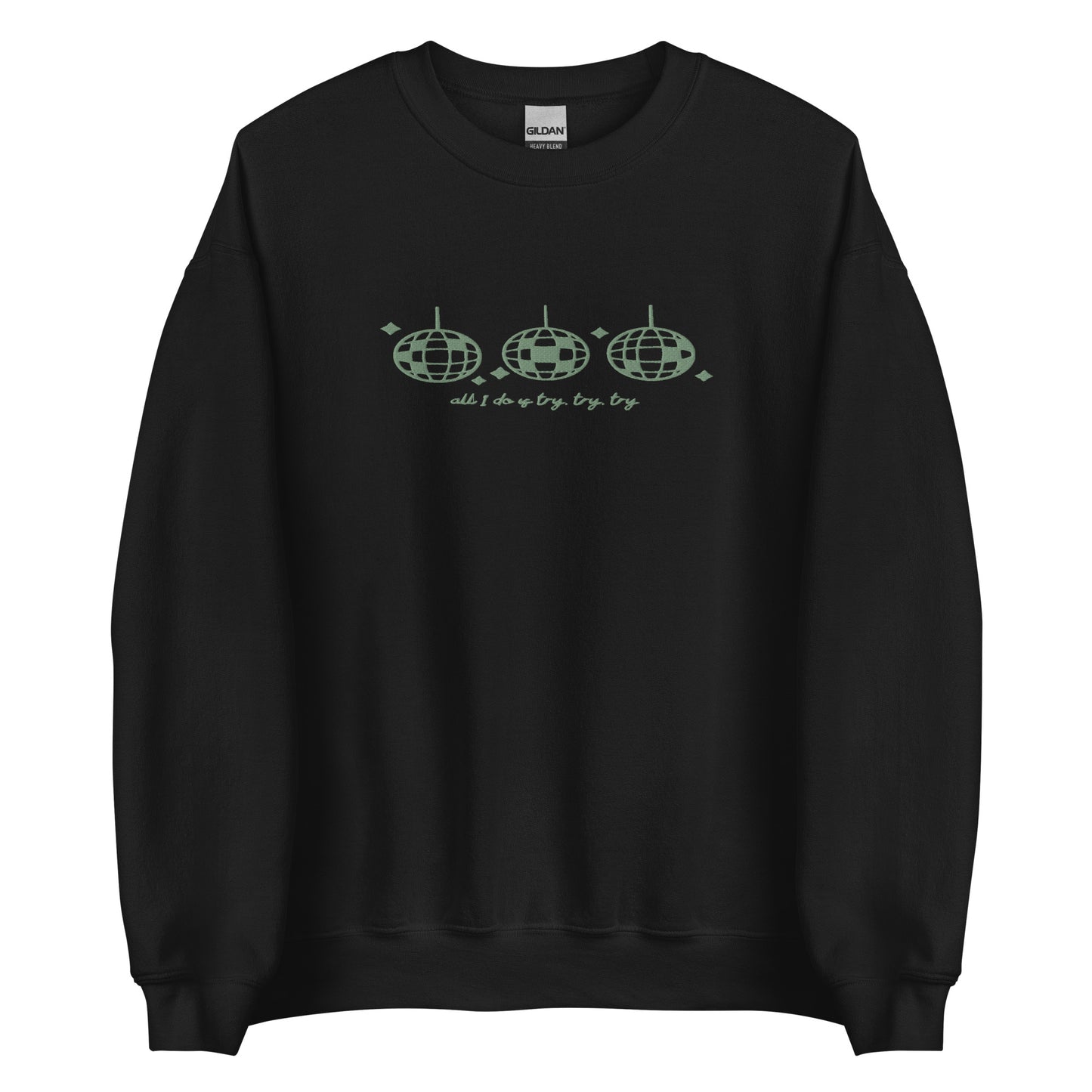 Mirror Ball Embroidered Crewneck