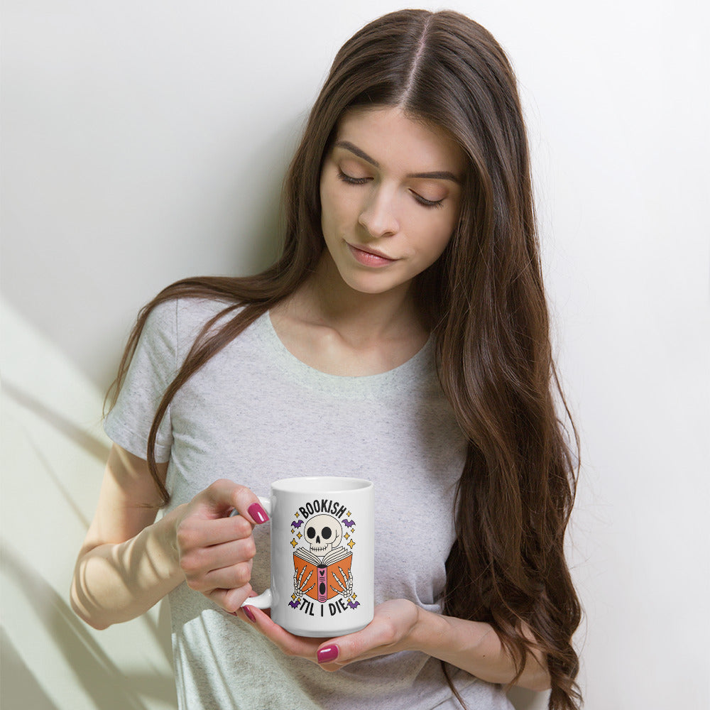 Bookish Till I Die Spooky Reader Mug