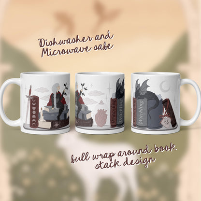 Manon Blackbeak SJM TOG Bookish Coffee Mug, Fantasy Reader Gifts, The Thirteen Abraxos, Bookworm