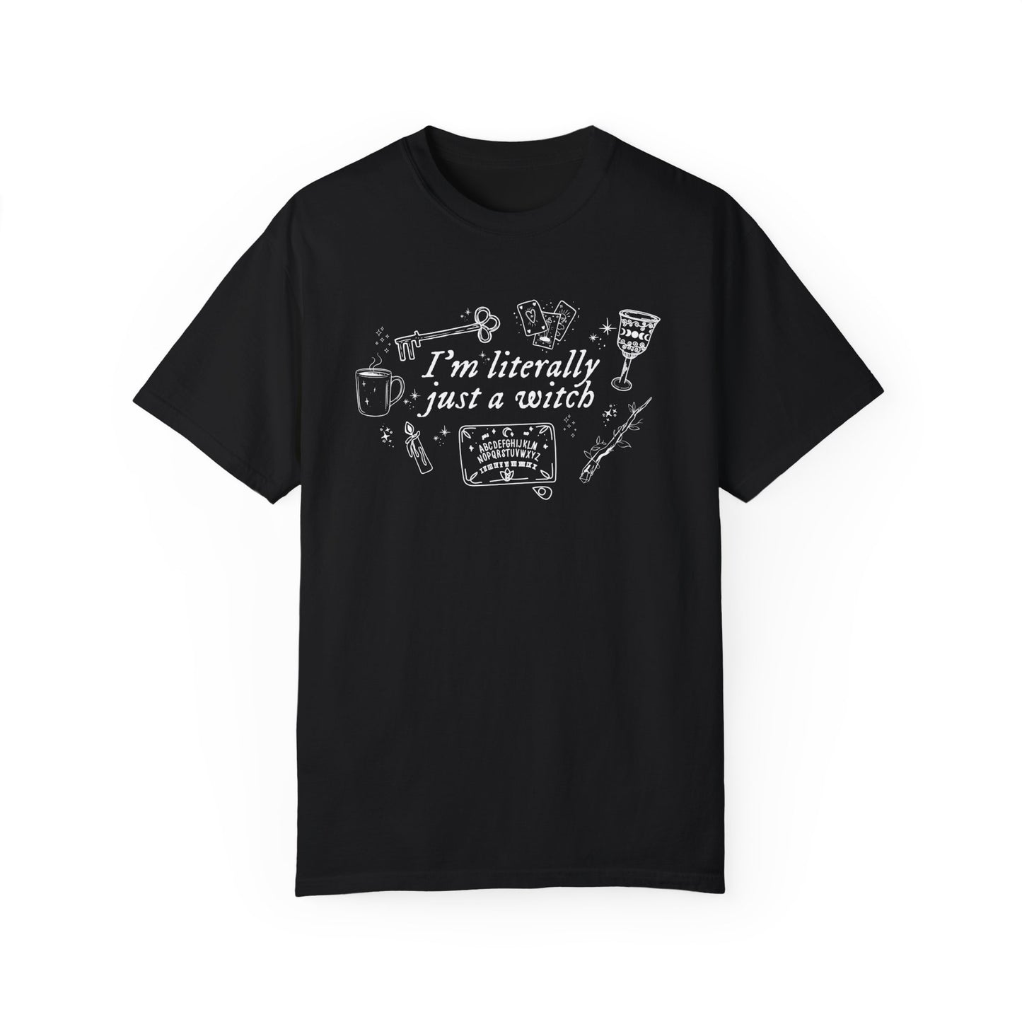 I'm literally Just a Witch Spooky Whimsical Halloween T-Shirt