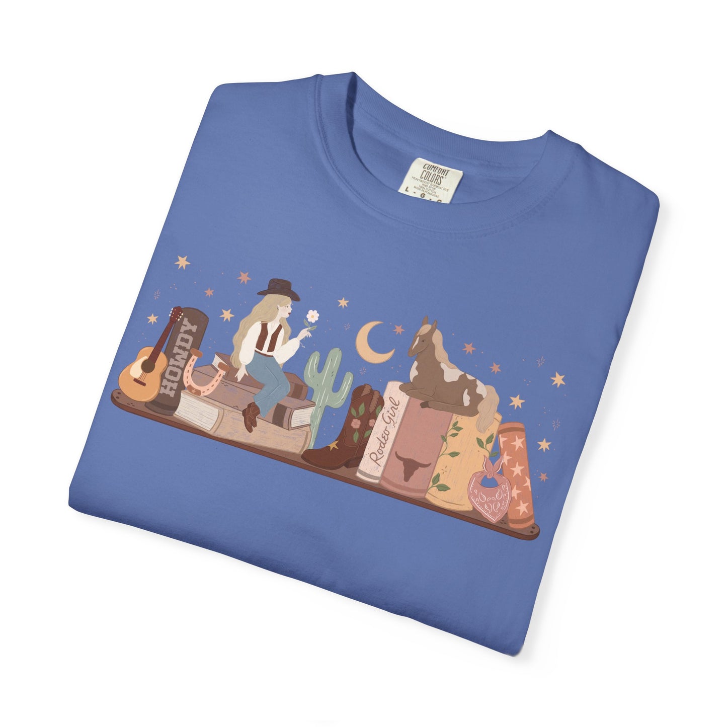 Cowboy Romance Bookshelf Tshirt (Blonde)