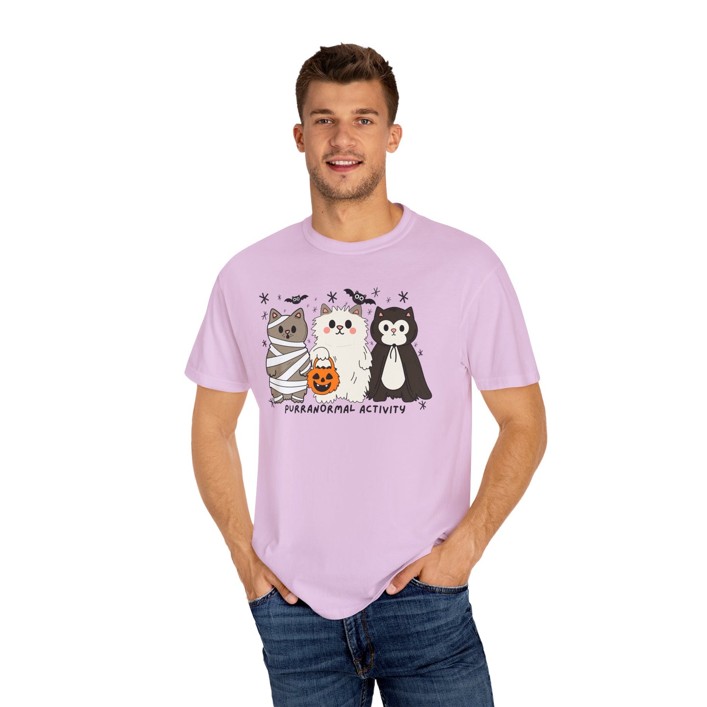 Purranormal Cativity Spooky Cute Design - Halloween Cat Lover Shirt - Spooky Season Tshirt - Cat Mom Gifts - Cat Tshirt