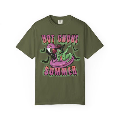 Summerween Hot Ghoul Summer Tshirt, Spooky Lover Shirt, Halloween Forever, Retro Spooky Cute, Zombie Girl