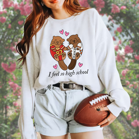 Otter Lovers High School Crewneck