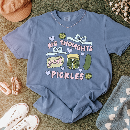 No thoughts just Pickles Tshirt, Pickle Lover Tshirt