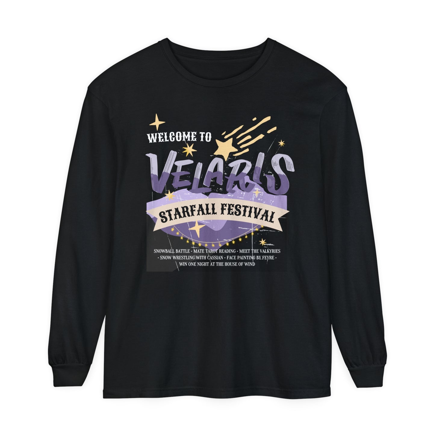 Velaris Starfall Festival LONG SLEEVE T-Shirt | Officially Licensed ACOTAR Merch