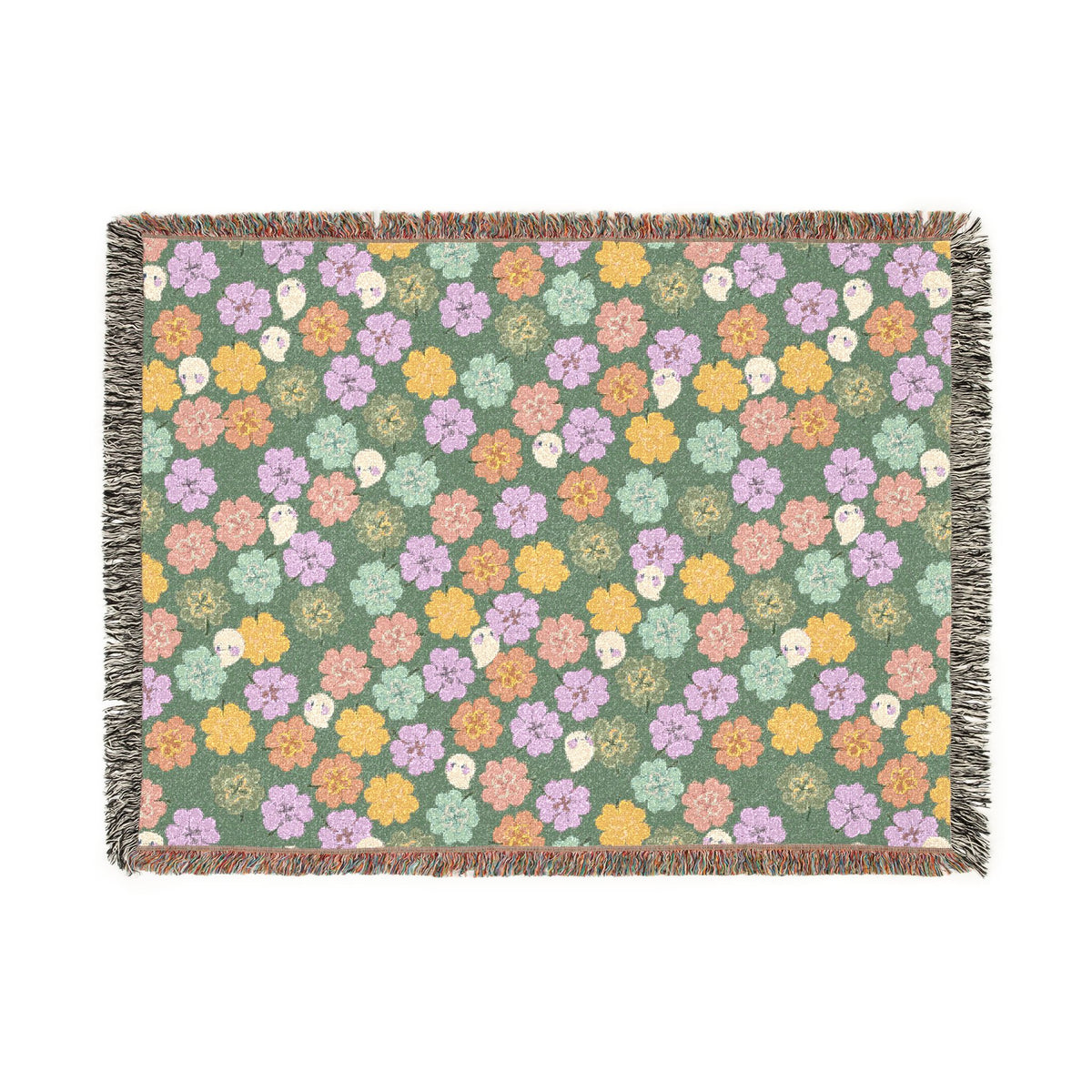 Ghosties & Clovers Spooky Cute Woven Blanket