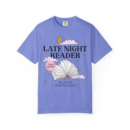 Late Night Reader Bookish Tshirt, One More Chapter